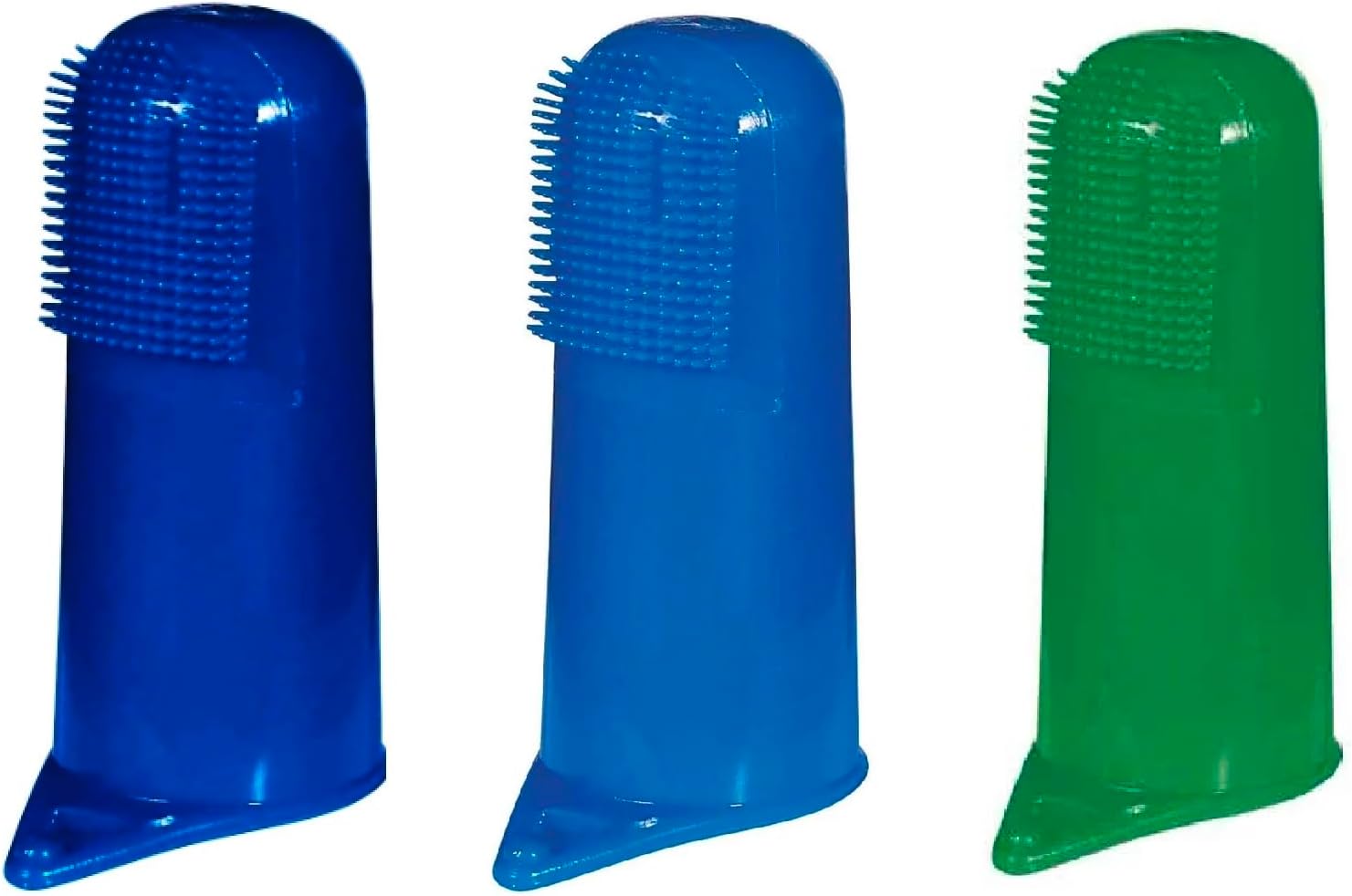 Dog Grooming Dental Bulk Packs Soft Finger Brushes (Assorted, 50 Pack)