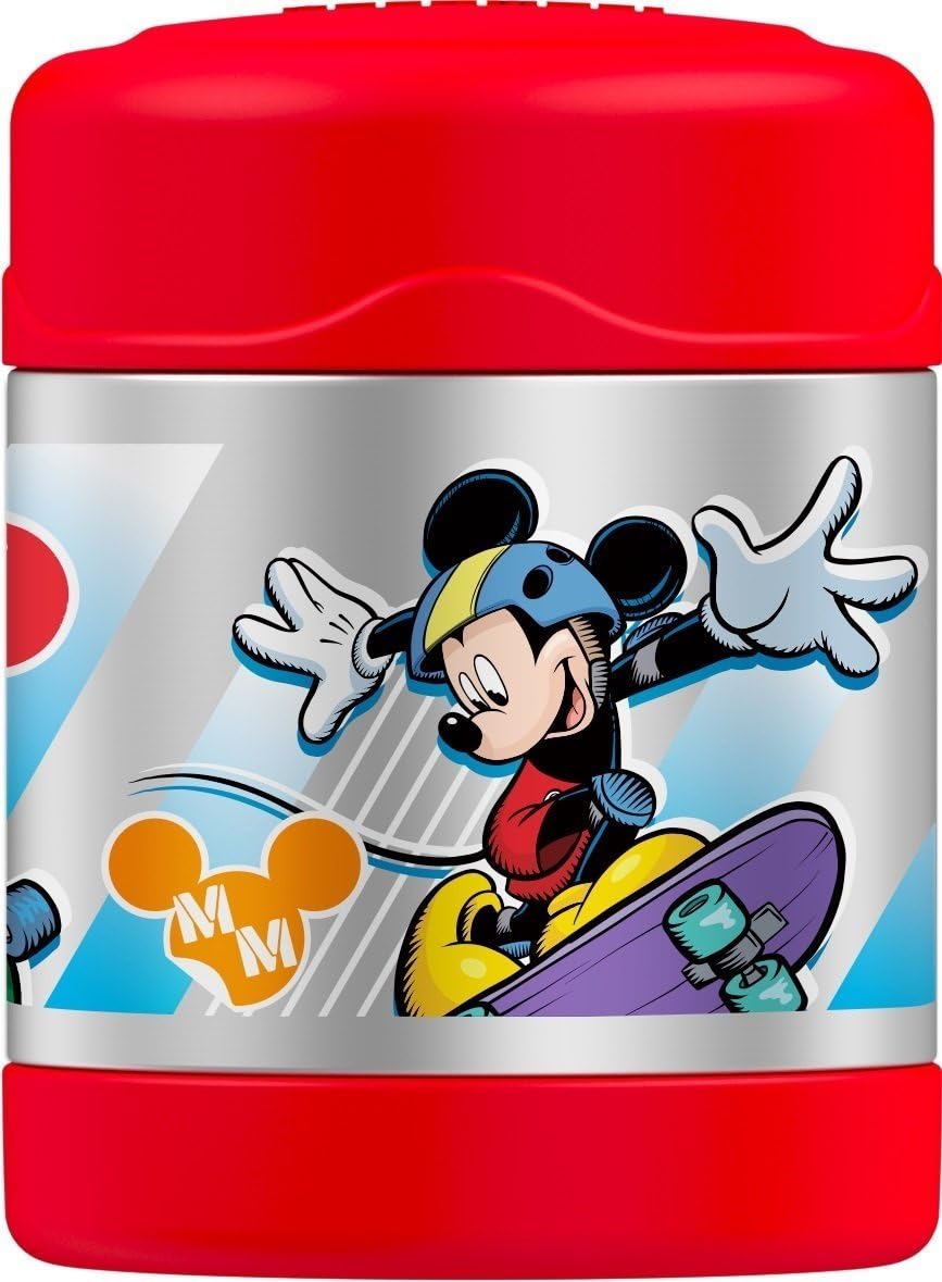 Mickey Mouse SK8 Thermos Funtainer 10oz Hot/Cold Kid's Food Jar Donald Goofy