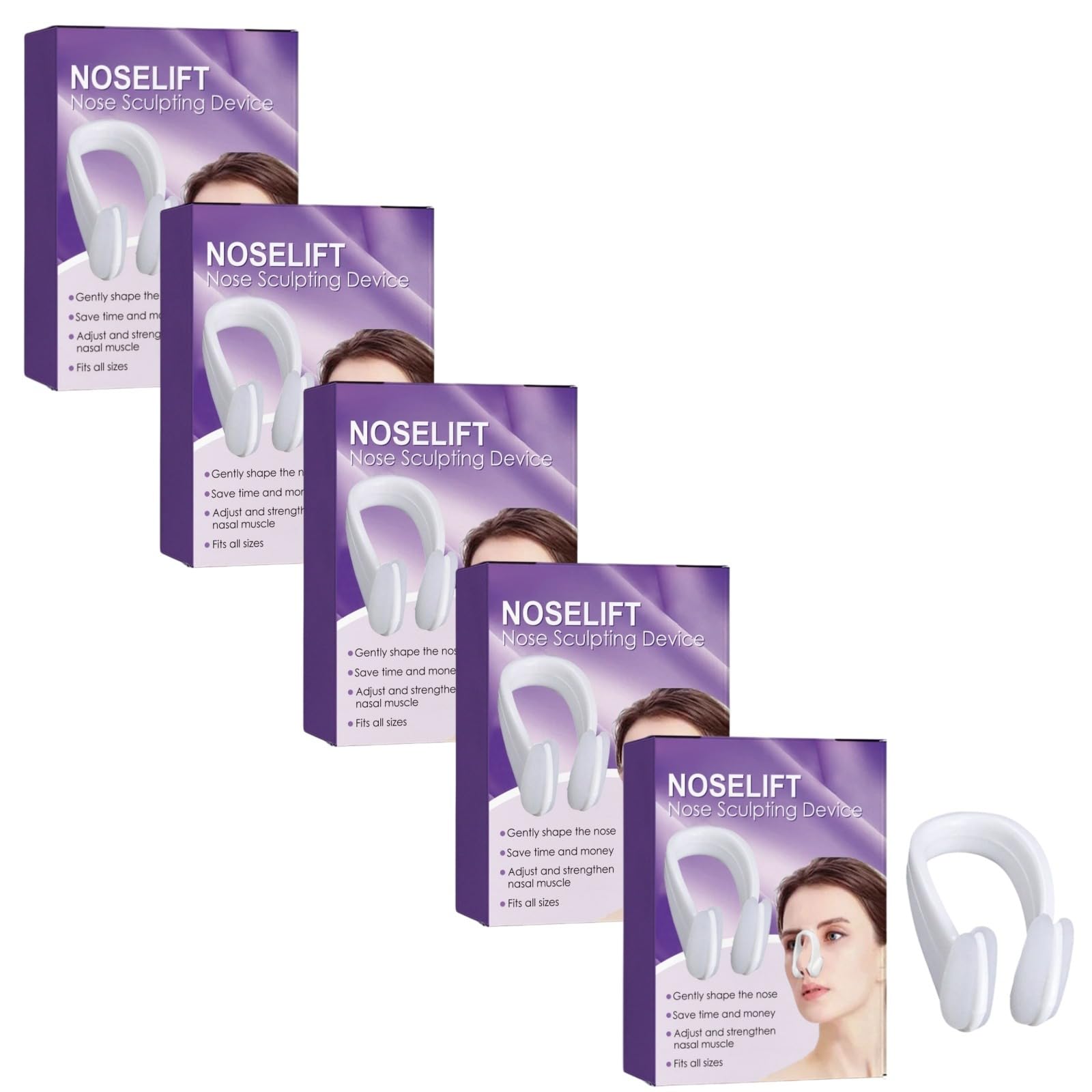 klips na nos do mostka nosowego, magiczny klips do bezbolesnego podniesienia nosa | Silikonowe klipsy do wyszczuplania i prostowania szerokiego nosa, korektor twarzy unisex, bez bólu, naturalne piękno.