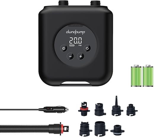 dwndpump HOBO PRO Elektrische SUP Pumpe – 20PSI, Wiederaufladbar & Kabellos