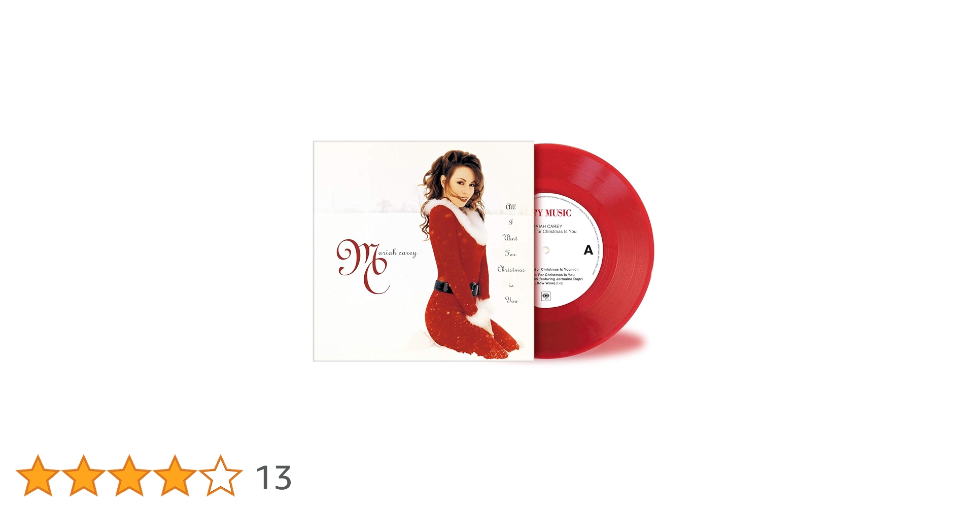 【新品】マライア・キャリー 恋人たちのクリスマス (7inch) (アナログ盤) Amazon.co.jp: 恋人たちのクリスマス(COLOR VINYL/クリスマス・レッド