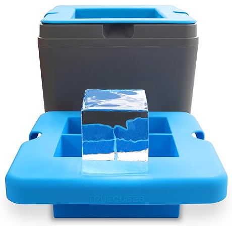 Crystal Clear Ice Cube Maker - 4 Large, Brilliant Cubes for Cocktails, Whiskey & More