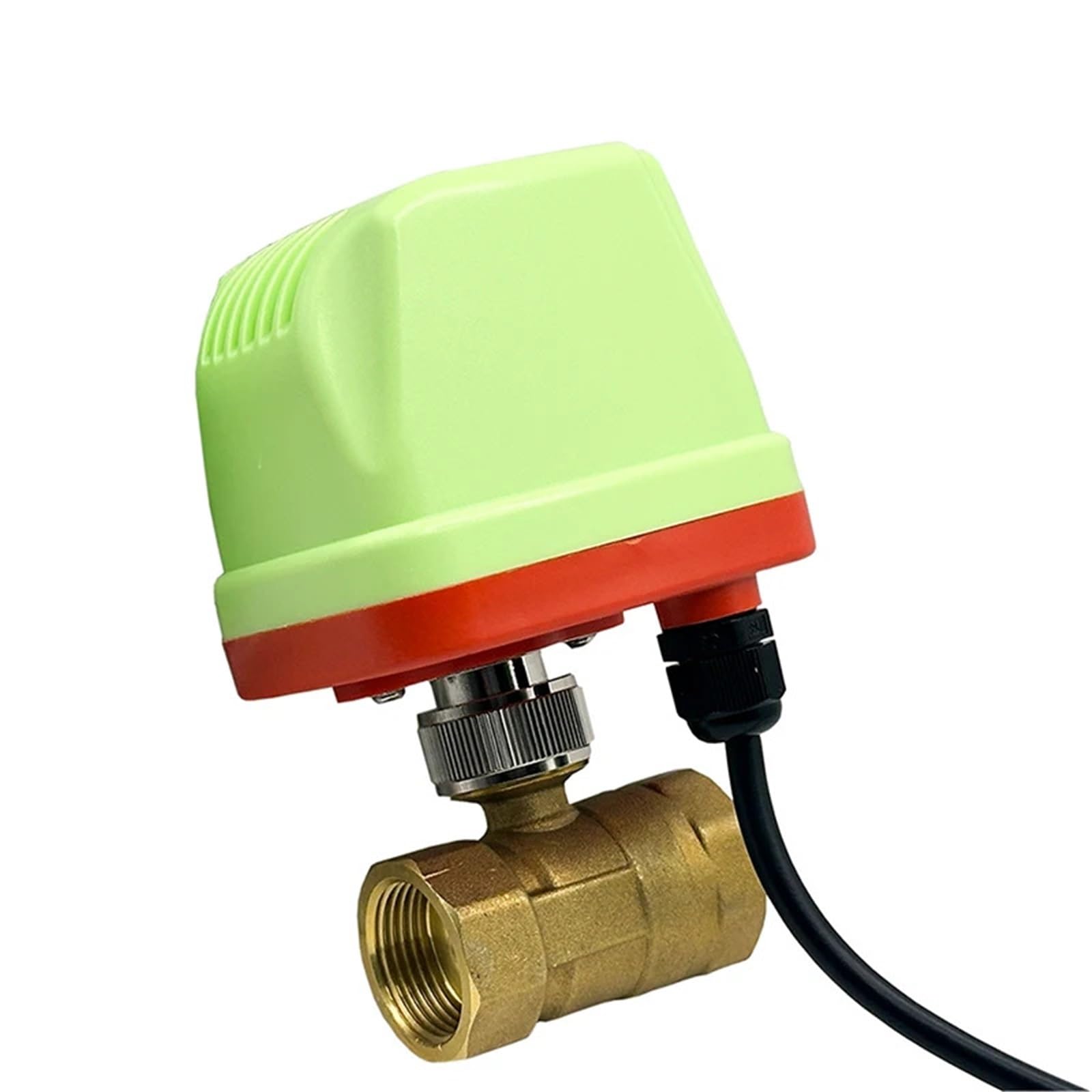 Valvola a sfera motorizzata impermeabile IP65 da 1/2", 3/4", 1", 2", valvola a sfera in ottone a 3 fili e 2 controlli, motore in metallo Big Tq(1/2",24VDC_CR03)