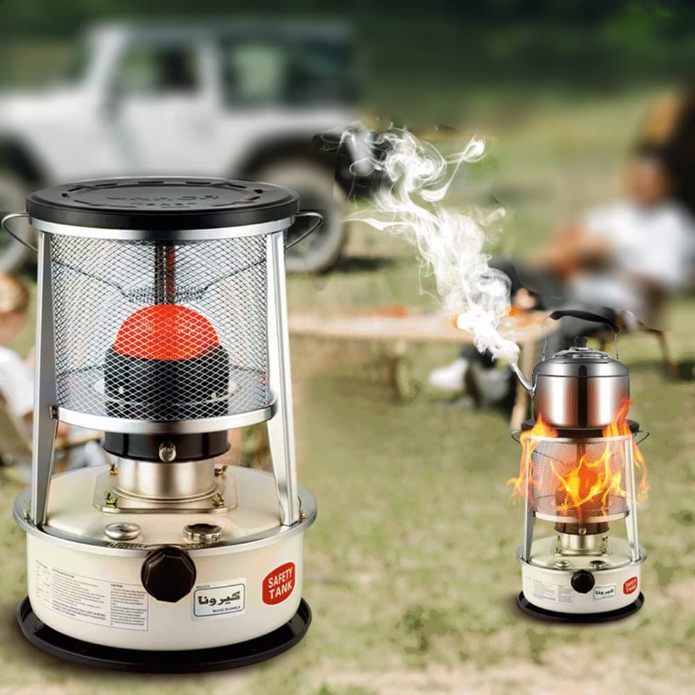 JOJAN 6L Stufa A Kerosene Portatile Riscaldatore del Kerosene da Campeggio Riscaldatore Petrolio per Esterni Campeggio da Esterno (Size : 1*Wick)