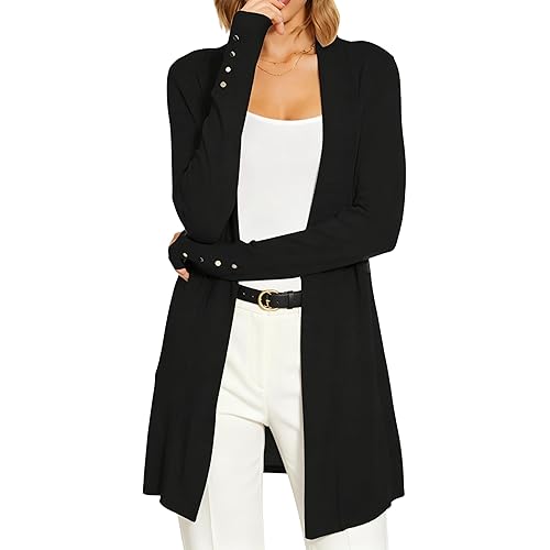 Spicy Sandia Women's Cardigan Sweaters Long Dressy Casual Lightweight Open Front Knit Cardigans for Spring Early Fall