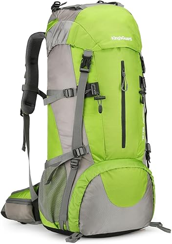 Miniatura 15 de Mochila de 70 L para Camping, Senderismo, Escalada al Aire Libre con Funda Impermeable para Lluvia Verde Armada (ArmyGreen),azul, (lack blue),Negro
