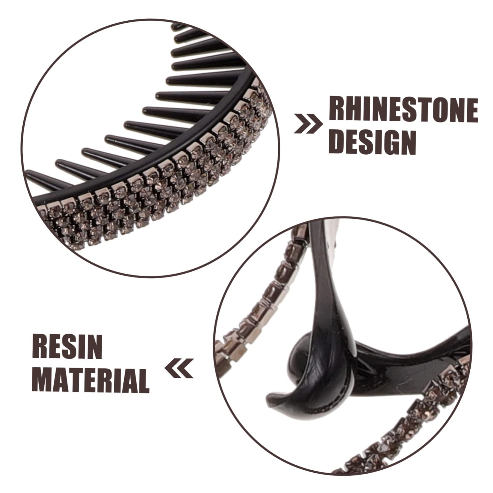 MAGICLULU 10 Piezas botón de pelo hair clips horquillas moño pinzas para el cabello de diamantes de imitación clip de pan tiara pasadores de diamantes de imitación titular del cabello Flash