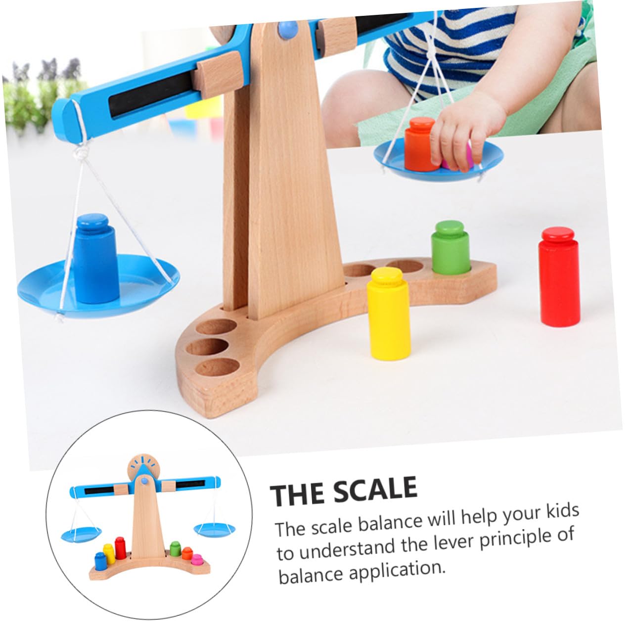 de Madera Educativa para Juguete de Cálculo Temprano con Diseño Seguro y Superficie para Desarrollar Habilidades Matemáticas y Comprensión del Equilibrio Aprendizaje