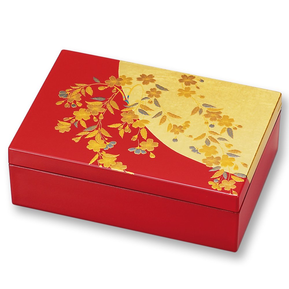??????? Maeju Lacquerware Sakura Accessory Box 6V-335