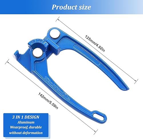 Miniatura 2 de Tnisesm Mini herramienta dobladora de tubos de 90 grados para tubos de 18 pulgadas (0.118 in), 316 pulgadas (0.157 in) y 14 pulgadas (0.236 in) de