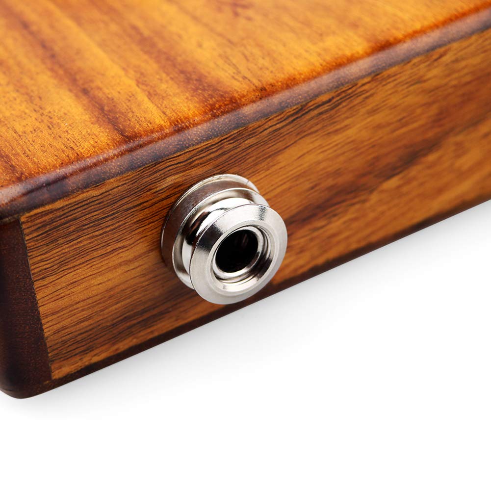 17 tasti EQ kalimba Acacia pollice microfono altoparlante pick-up elettrico con cavo di borsa