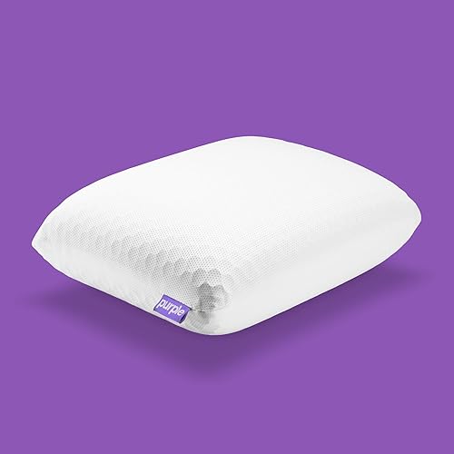 Purple Harmony Anywhere - Almohada para viajarsobre la marcha, rejilla hexagonal, sin soporte de presión, se mantiene fresca
