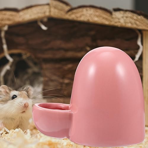 Miniatura 7 de POPETPOP Cuenco de agua para hámster, botella de agua para hámster, alimentador automático de agua potable, mini dispensador de agua para mascotas,