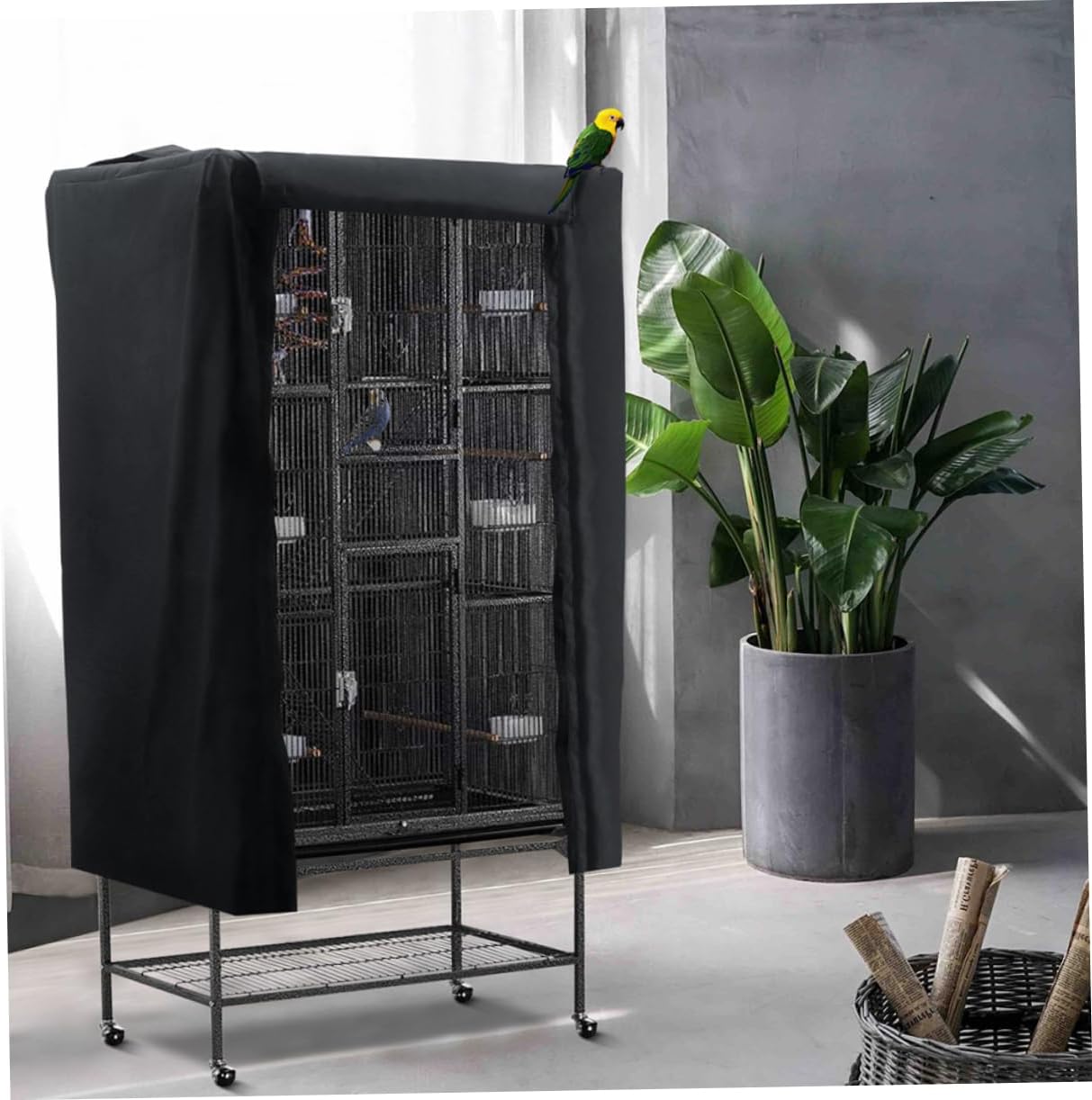 NOLITOY Large Bird Cage Cover Breathable Cotton Night Sleep Accessories Pet Supplies Bird Cage Covers for Night