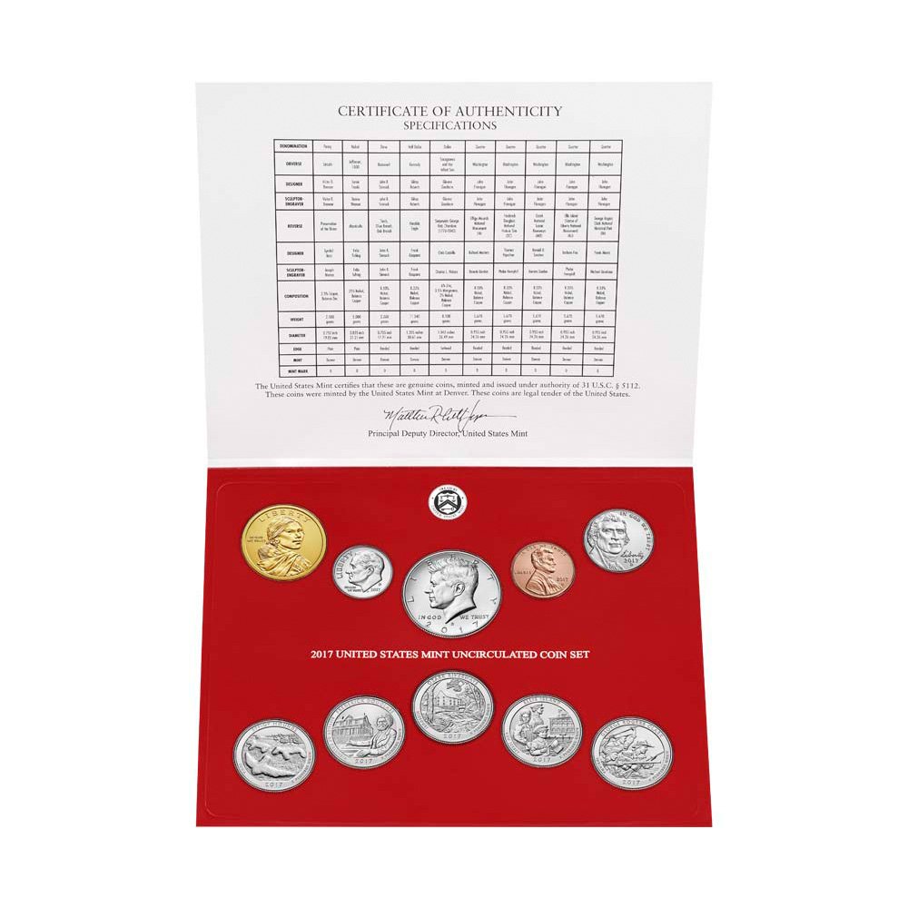 2017 United States Mint Uncirculated Coin Set (17RJ) OGP at