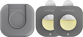 simplehuman Odorsorb Pod Starter Pack – Natural Plant-Based, Fragrance-Free Trash Can Odor Eliminator for Trash Cans, Odor Control System Starter Kit (1 Holder + 2 Pods)