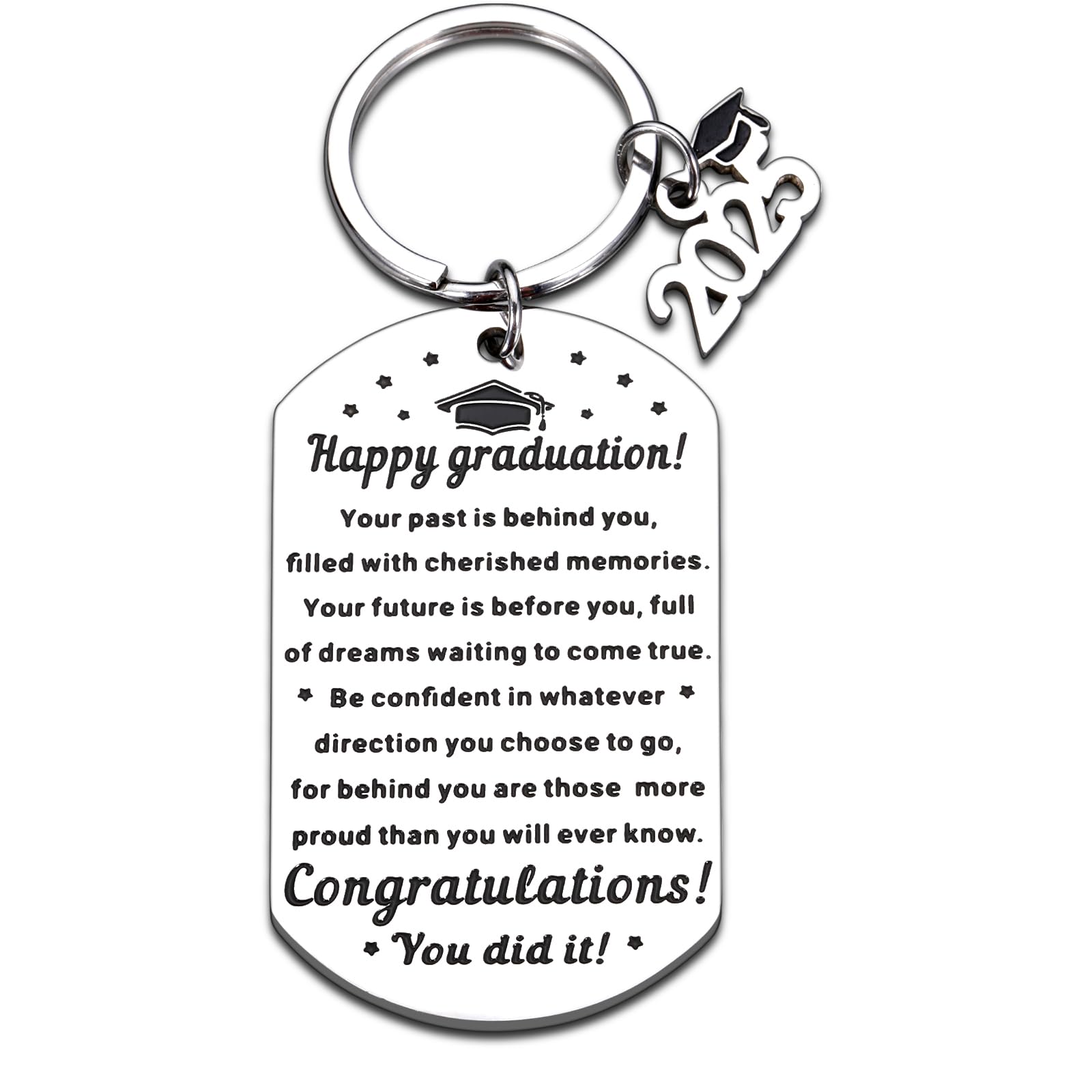 Graduation Gifts for Her Him Class of 2025 College Graduation Gifts Middle High School Graduation Keychain Senior 2025 Gift 5th Grade Graduation Girls Boys Graduate Souvenir Senior Night Gift