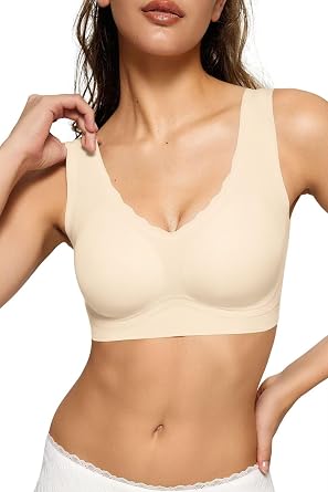 Vertvie المرأة حمالات الصدر سلس لا Underwire رفع حمالات الصدر بلوفر التغطية الكاملة bralettes لاسلكية خفيفة الوزن لينة حمالة الصدر اليومية