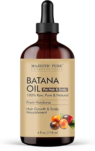 Miniatura 8 de Majestic Pure Batana Oil for Hair & Scalp Nourishment, Strengthening, Nourishing, Voluminizing - Non GMO Verified, 4 Fl Oz