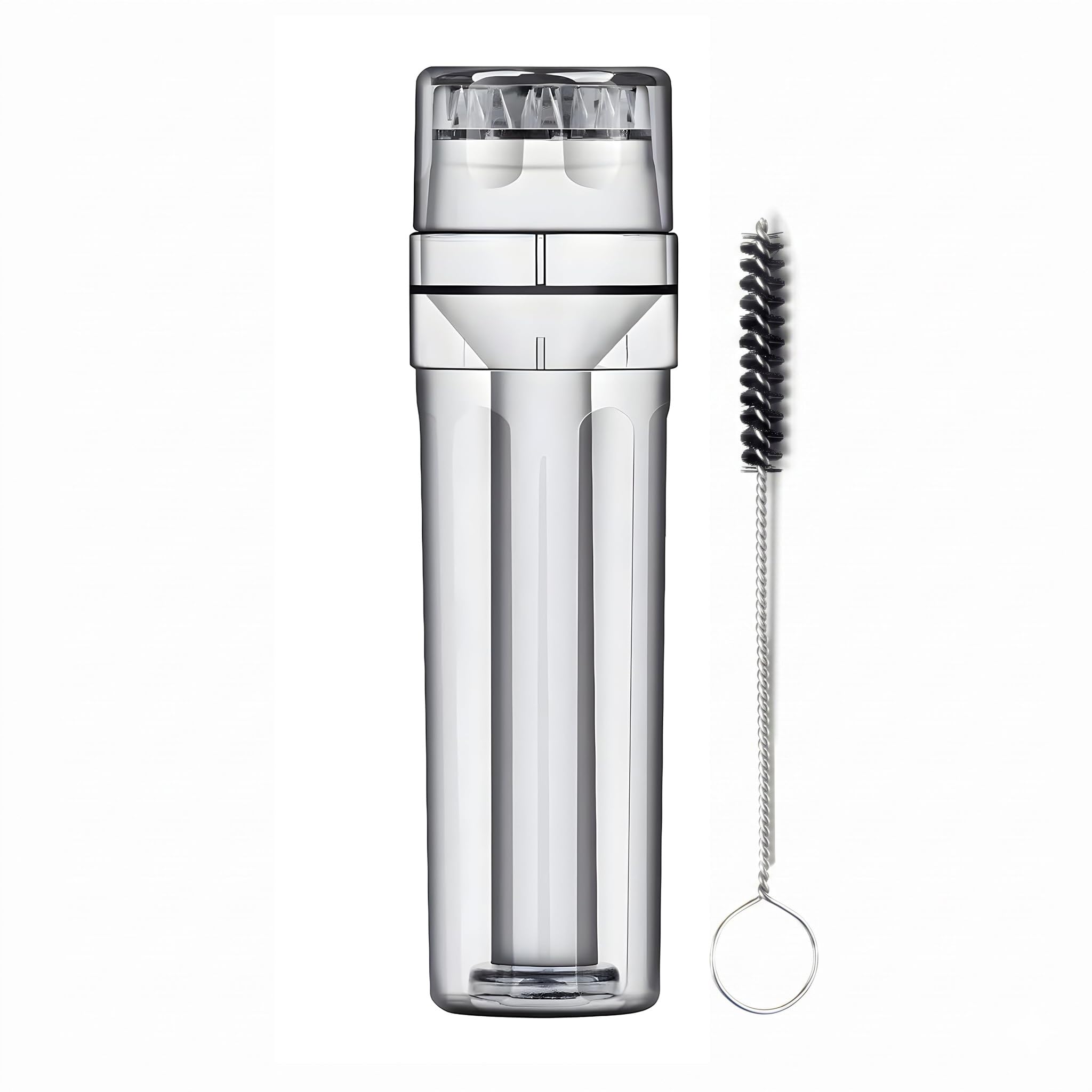 Ginzis 3-in-1 Herb Grinder Cone Loader Grinder Roller - Portable Grinder and Cone Filler, All-in-One Rolling Machine and Travel-Friendly Cone Storage - Includes 8 Carbon-Filtered Pre-Rolled Cones