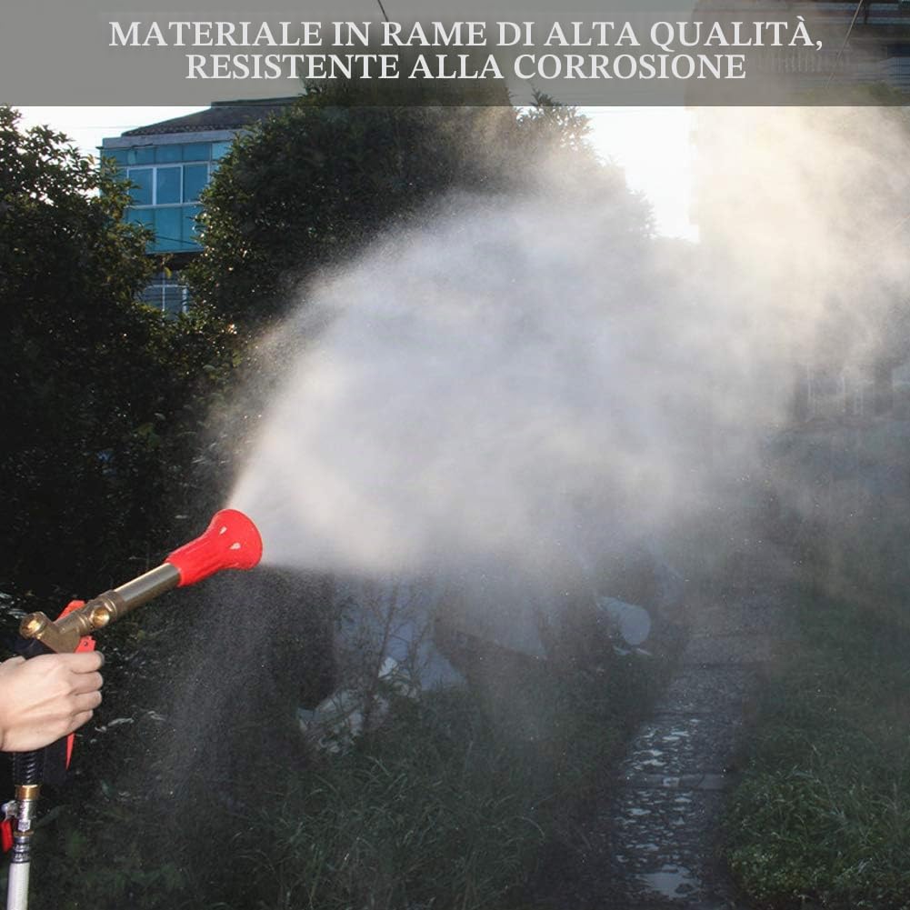 Spruzzatore per tubo da giardino, accessori da giardino, spruzzatore per tubo flessibile ad alta pressione agricolo Strumento per irrigazione a spruzzo per alberi con testa di spruzzo da giard