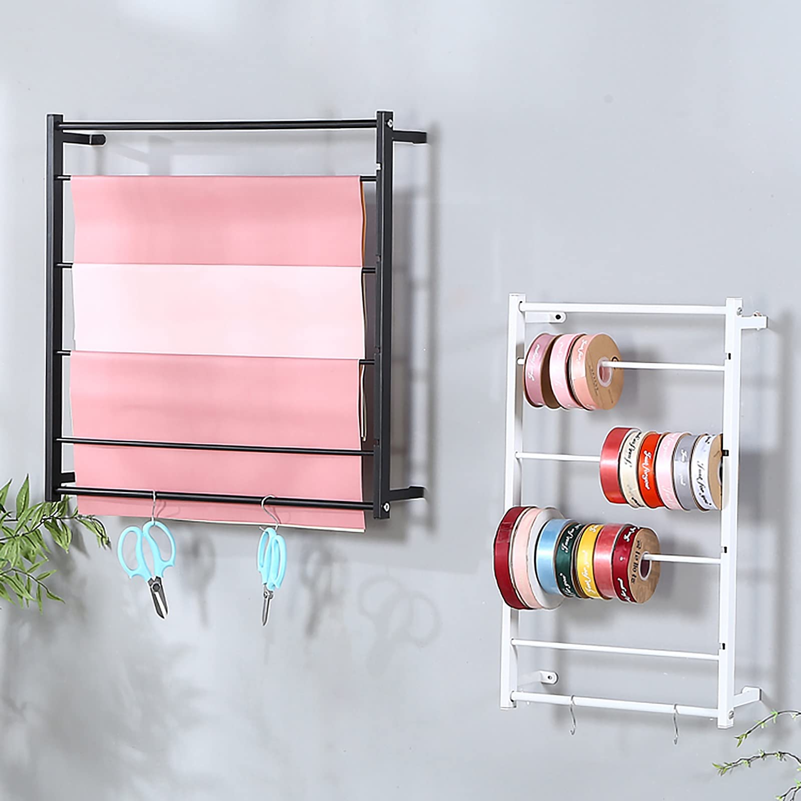 Organizer do pokoju rzemieślniczego, stojak ekspozycyjny, 67 cm wysoki organizer wstążki, sklep z prezentami, rękodzieło, stojak do przechowywania nici do szycia, uchwyt ścienny, komercyjny stojak na