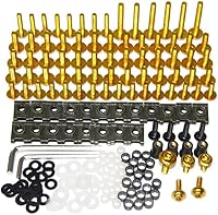 Vista 4 de WYNMOTO Compatible con Yamaha R1 YZF-1000 R1 2012 2013 2014 2015 2016 completo carenados de motocicleta de aluminio tornillos de cuerpo clips