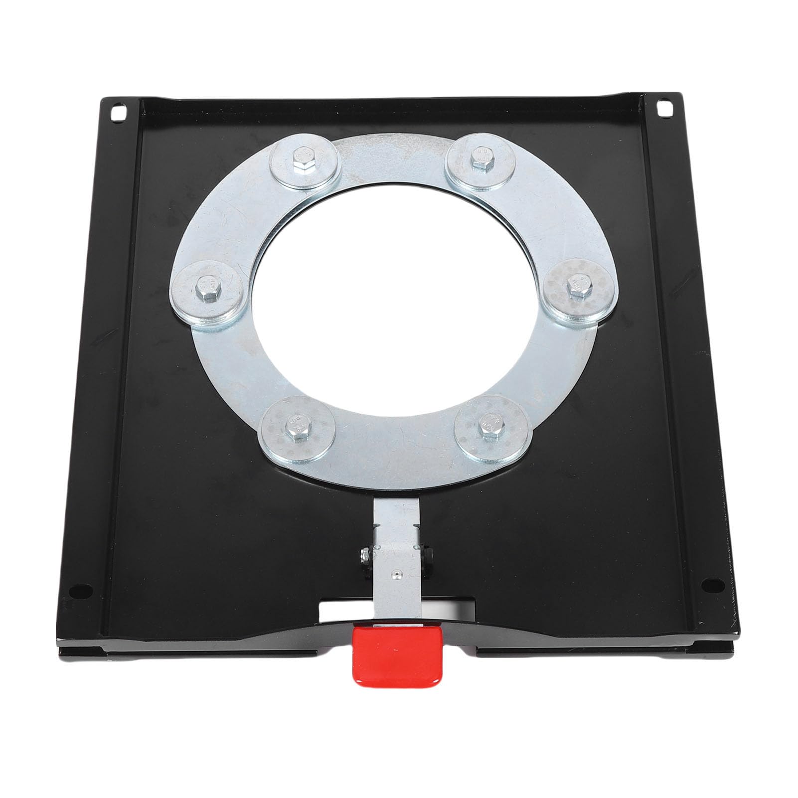 Drfeify Base Giratoria del Asiento Base Giratoria del Asiento de Acero Al Carbono Rotación hacia Adelante y Atrás de 360 ​​grados Recubrimiento en Polvo Negro con Herrajes para Asientos del