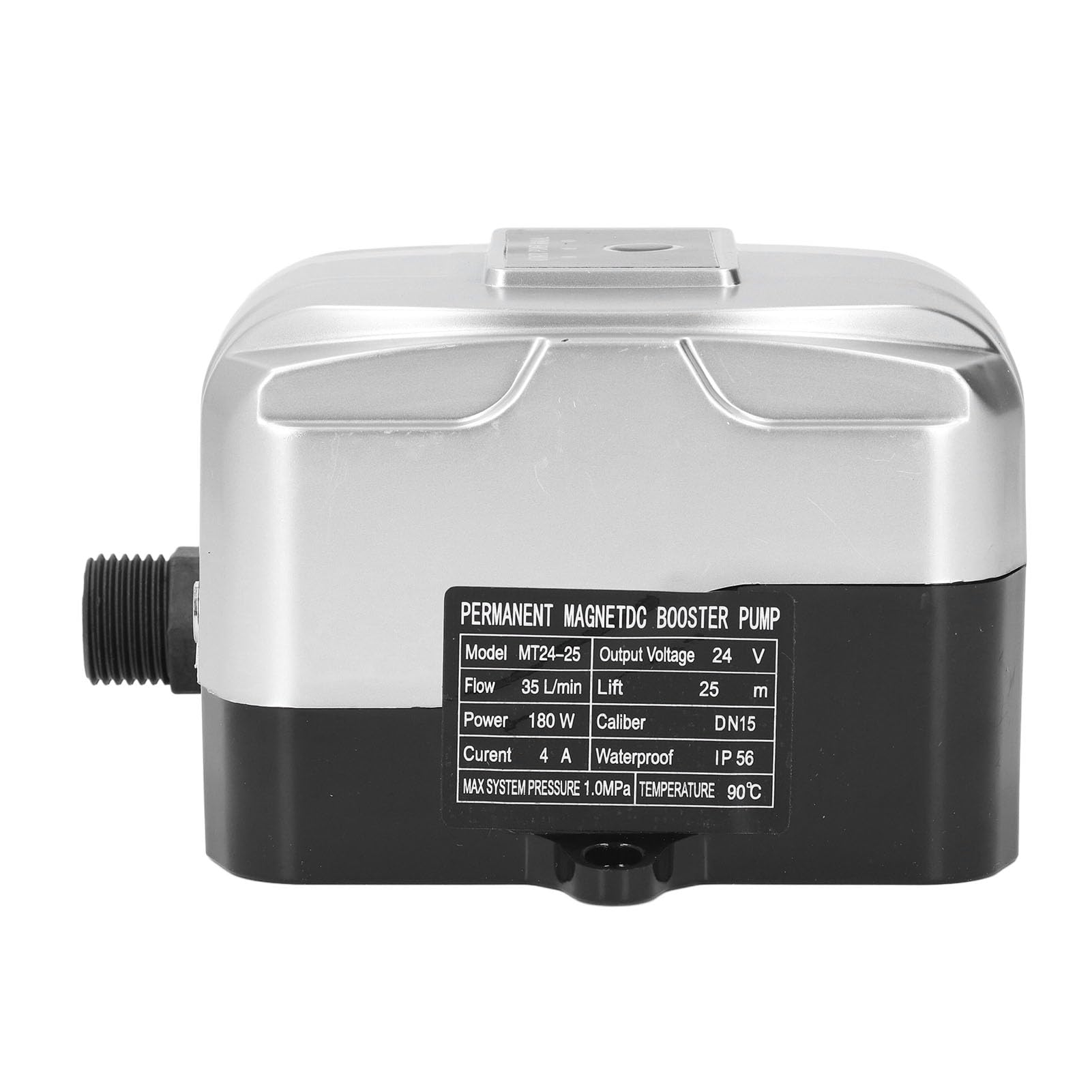 Fafeicy Bomba de Refuerzo Automática para el Hogar, 180 W, 25 M de de Elevación, 35 L/min, Autocebante, Silenciosa, con Arranque y Parada Inteligentes para Calentador de Agua de Jardín,