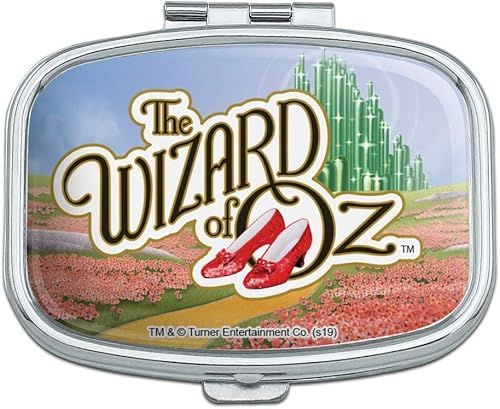 El mago de Oz Ruby Slippers Logo Rectángulo Pastillero Baratija Caja de Regalo