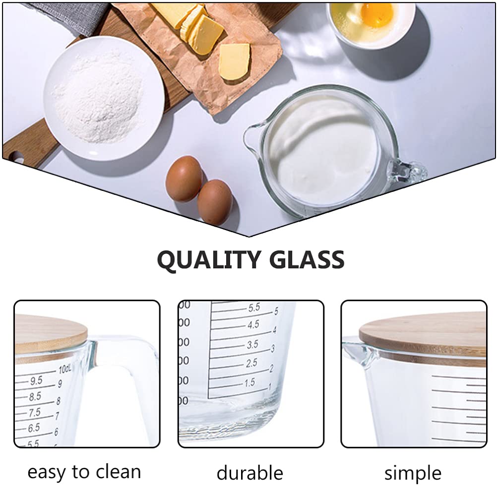 Cabilock 1 Pc Taza Graduada Taza Medidora De Café Taza Medidora De Cocina Taza Medidora De Espresso Jarras Humeantes De Espresso Café Exprés Mezclador Vidrio Calefacción Boca Puntiaguda