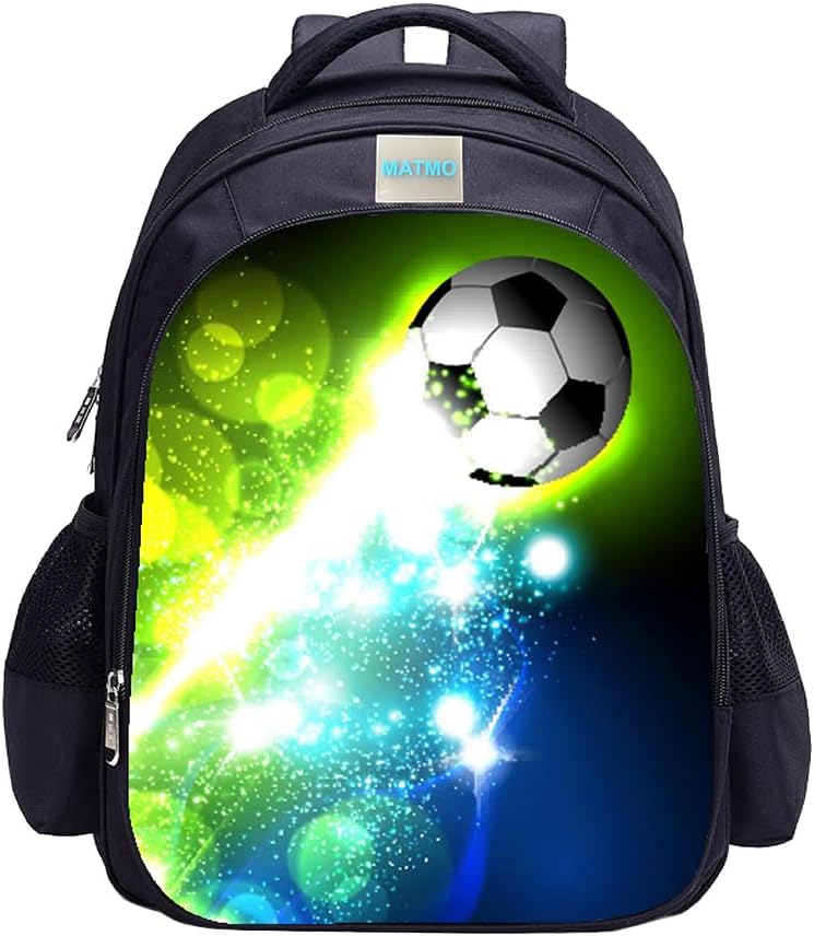 Cool Soccer Print Backpack for Boys Stylish School Kuwait Ubuy
