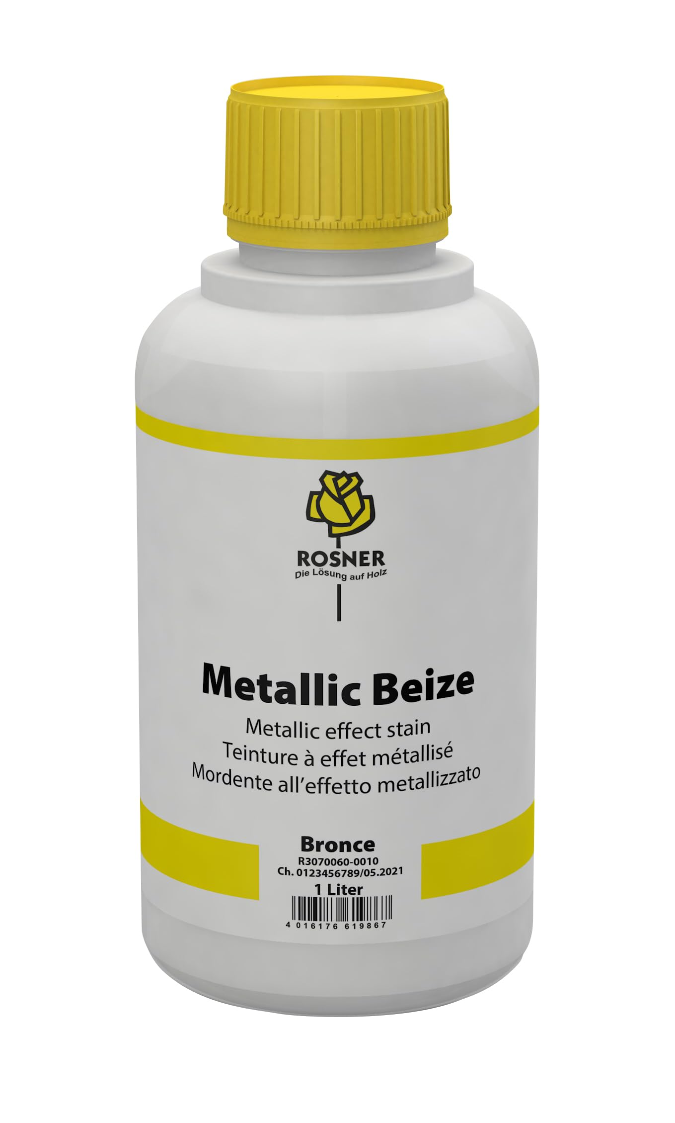 Rosner Metallic-Effekt-Spezialbeize, 1 Liter,Bronce,Beize,Möble,Innenausbau