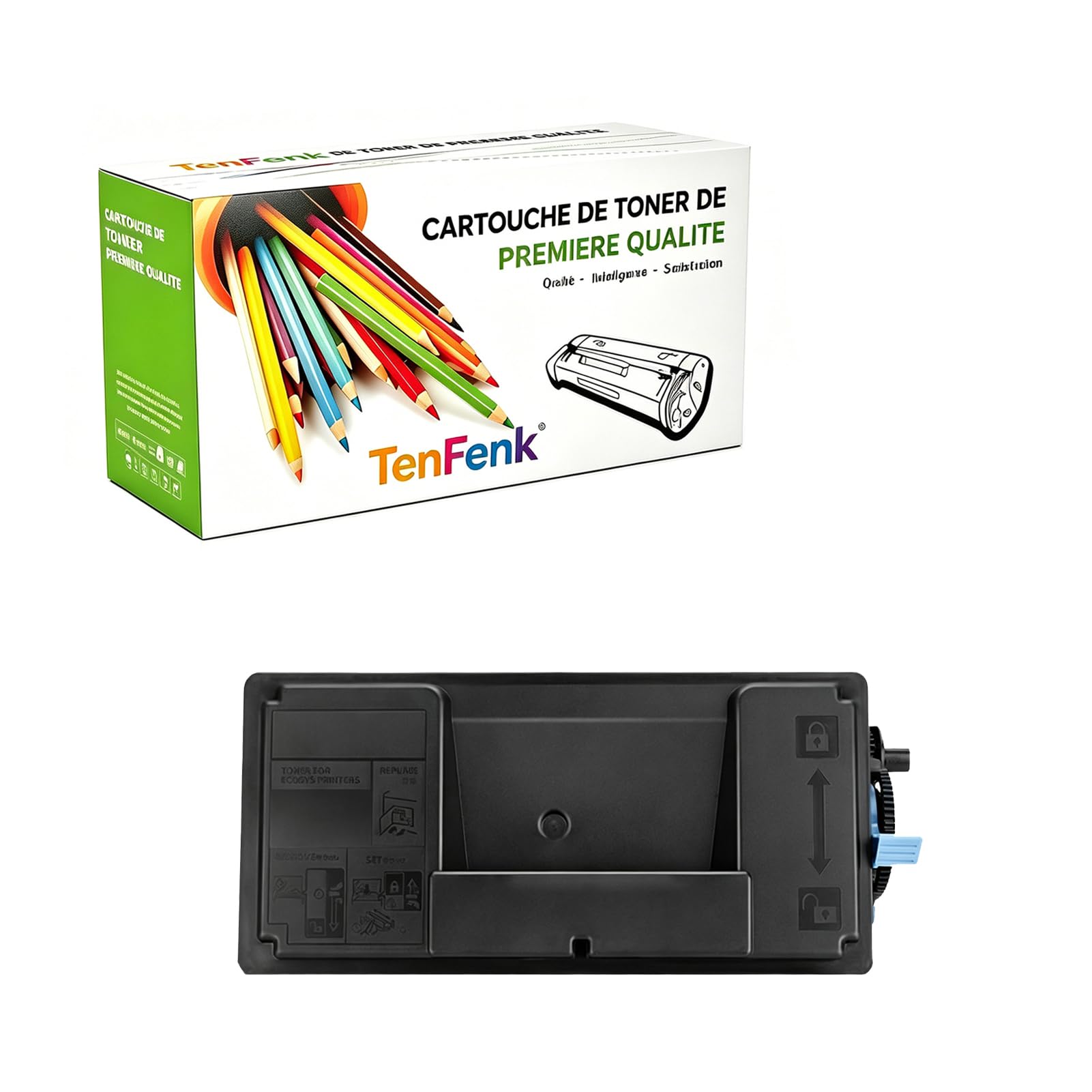 Compatibile Sostituzione Cartuccia Toner Per Kyocera TK-3200 TK3200 Da Utilizzare Con Kyocera Ecosys M3860IDN P3260DN Stampante,(Nero- 40000 Pagine),1 pack