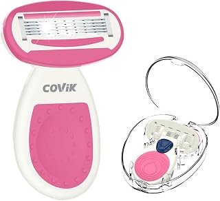 Mini Razors, Travel Razors for Women, 5 Blade, pink