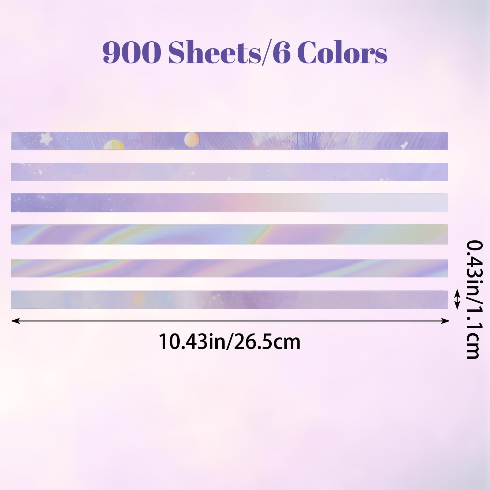 URROMA Purple Origami Stars Paper - Image 2