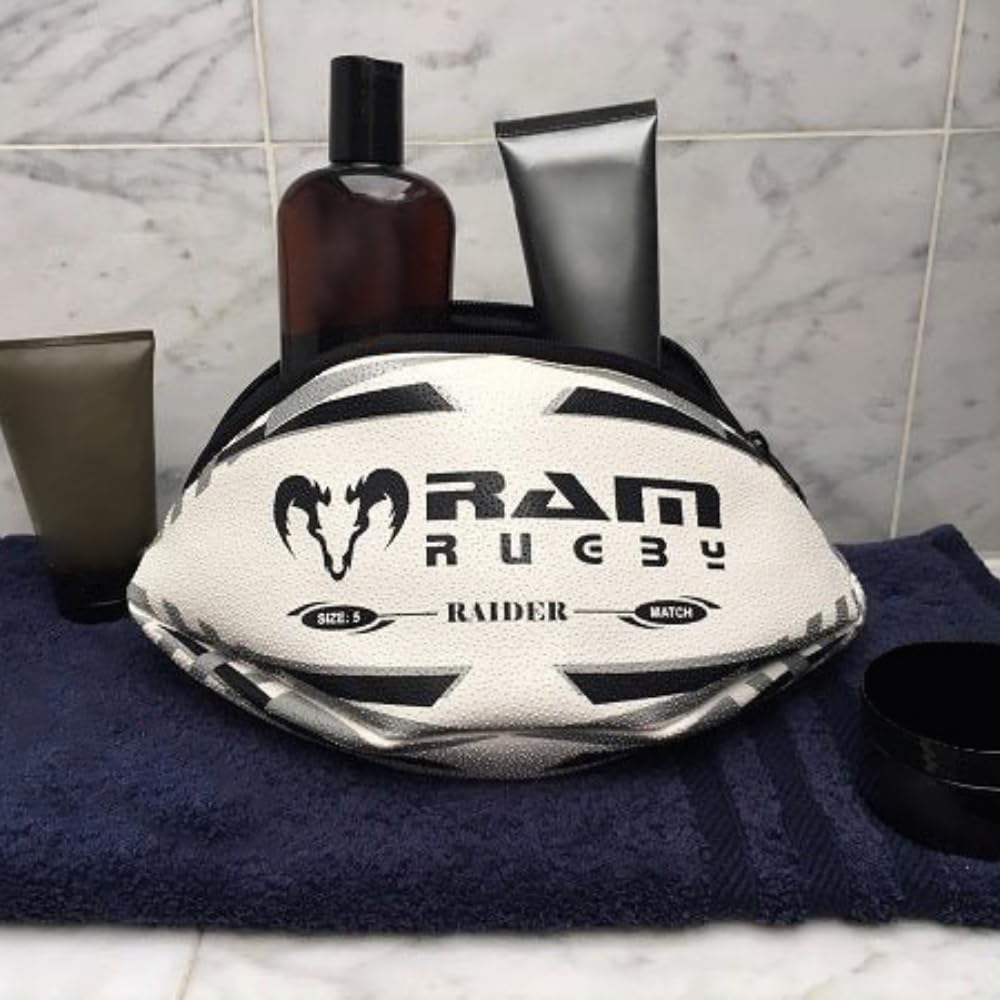 Trousse de toilette Ballon de rugby bleu marine