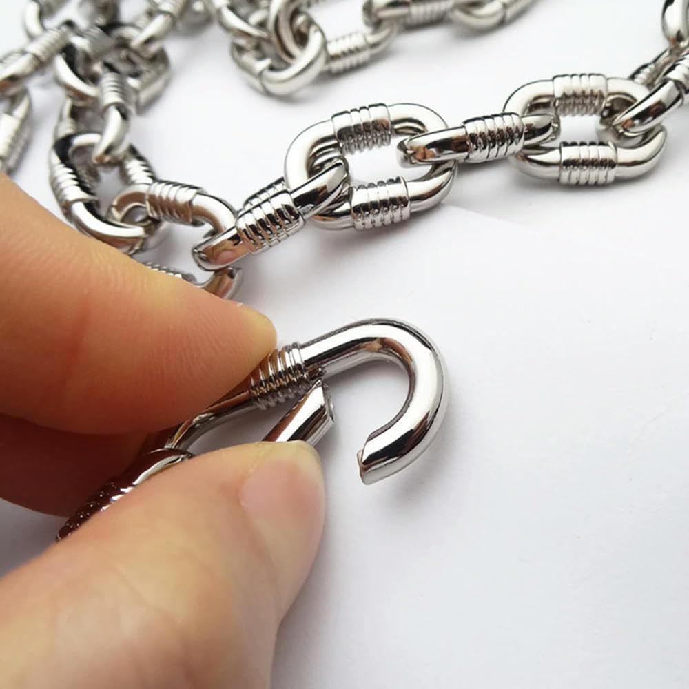 Metalowy łańcuszek, pasek na ramię ， Paski do tor Damska torebka z łańcuszkiem pasek do torby metalowe akcesoria wymiana zamek klamra łańcuszek do portfela do fabryki toreb Crossbody(Gold 3,60cm)
