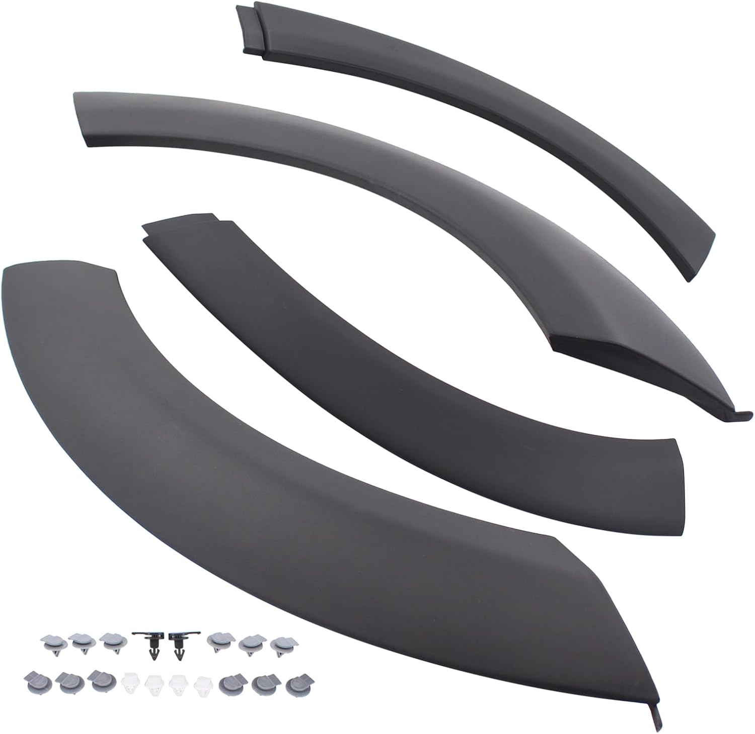 ApplianPar 2Pcs Front Wheel Arch Fender Flares Hood Trim for Cooper S R50 R52 R53 2002 2003 2004 2005 2006 2007 2008