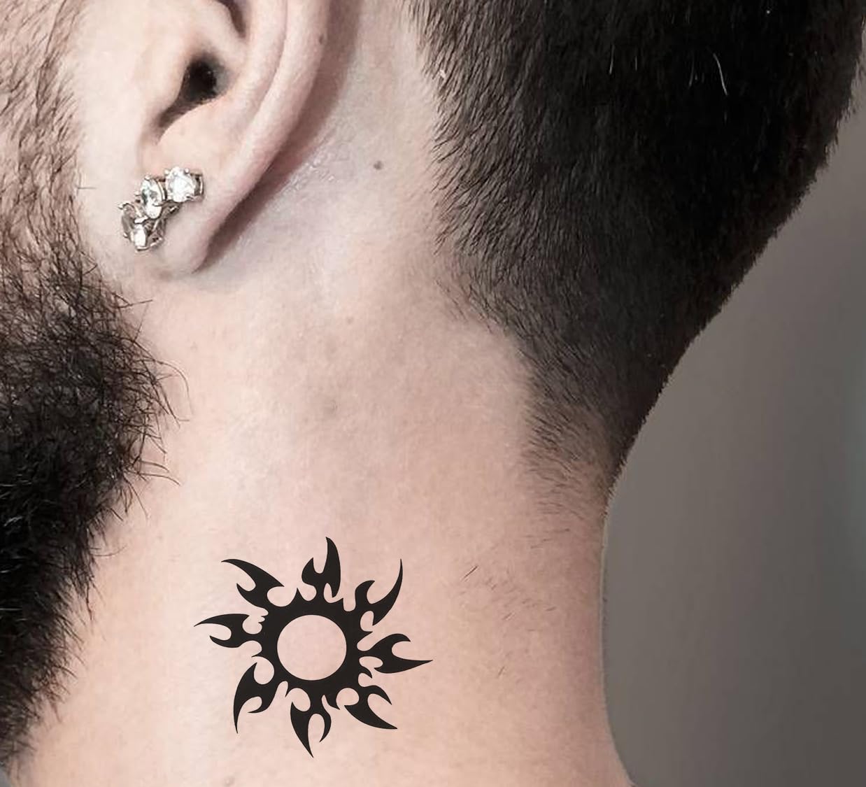 Temporary Tattoo Stickers for Men, Women, Boys & Girls Waterproof Tattoo Stickers Flowers Butterfly Stars angle wolf Armband words 3D Realistic Tattoo Stickers Size X-299 60mmX105mm