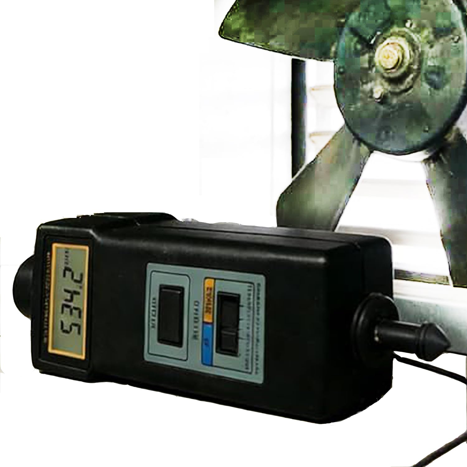 Suyaoquant High Precision Digital Tachometer, 2.5-99,999RPM Digital Tachometer, Automatic Range Switching, Impact Resistant, Suitable for Manufacturing Industries Such As Motors, Fans, Paper, Plastic