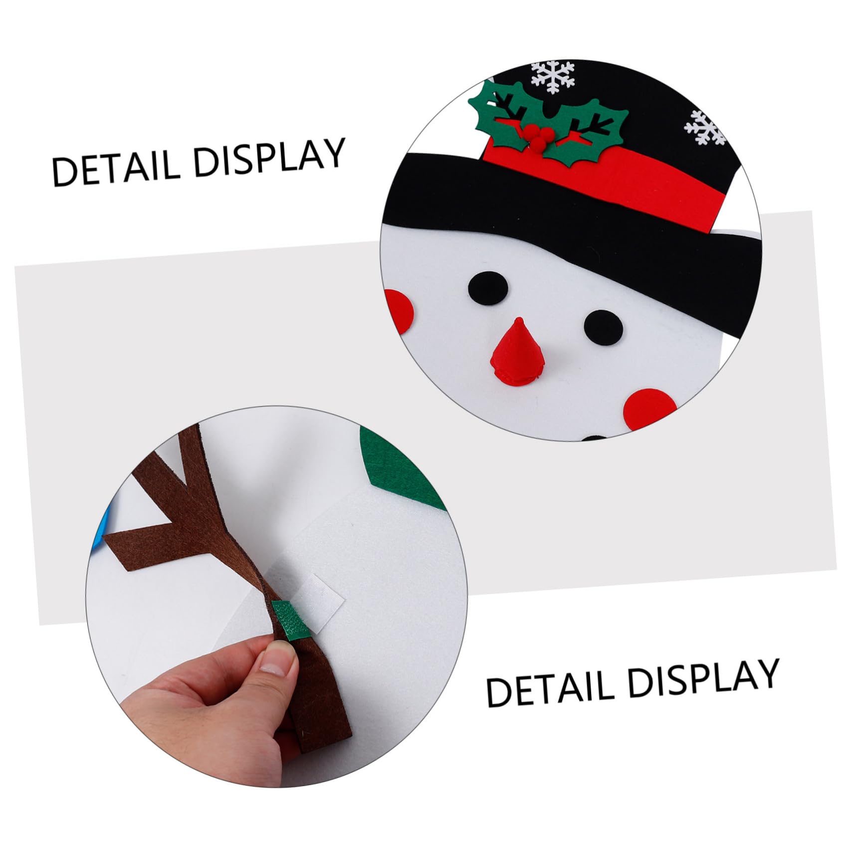 TOYANDONA 2 Sätze Verkleide Dich Mit Weihnachtsschneemann Handgemachter Schneemann Weihnachten Diy Schneemann Verzierung Weihnachtsschneemann Diy Zubehör Colorful Gefühlt