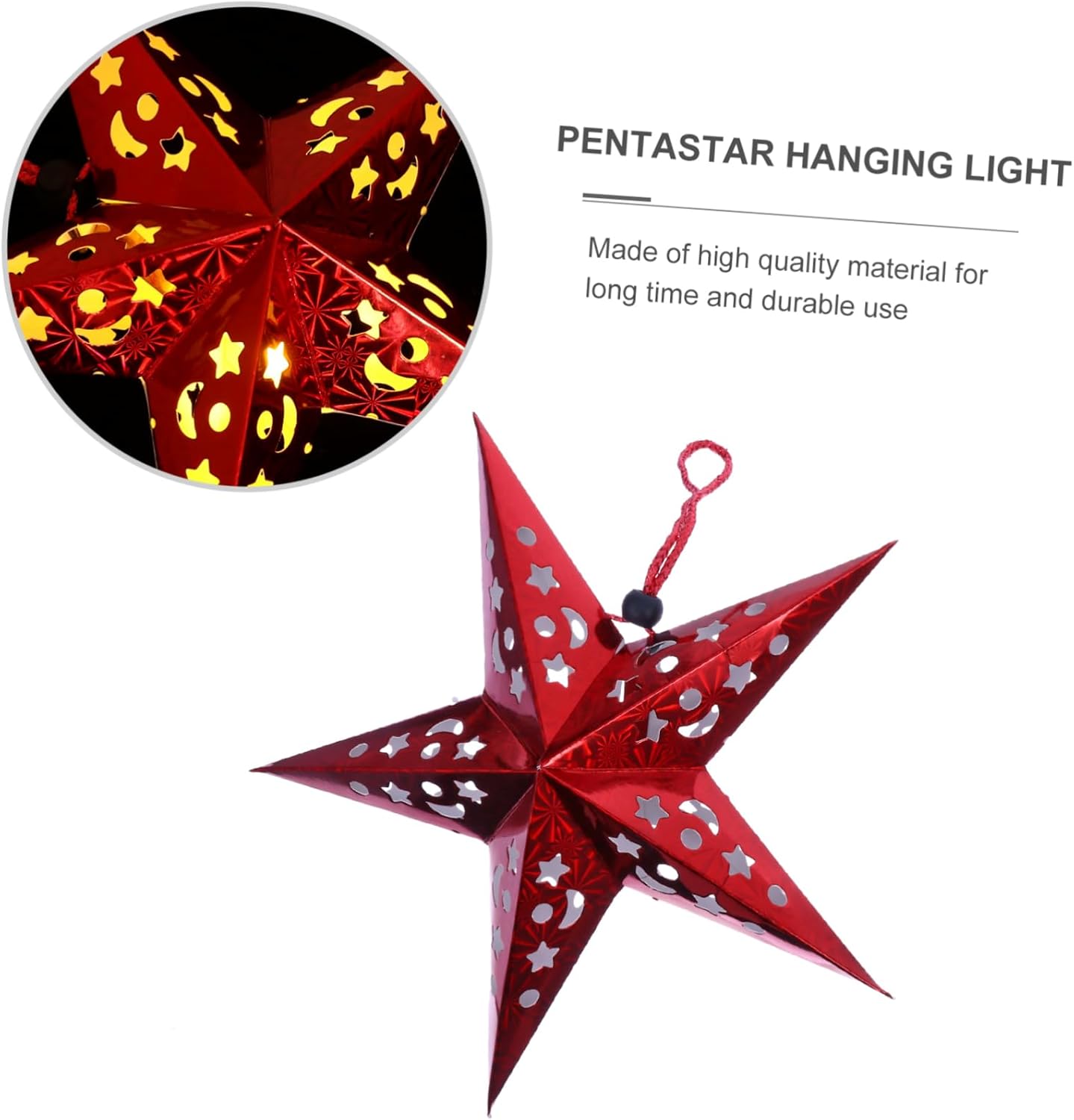 DOITOOL 4sets Christmas Hanging Light Battery-operated Led Pendant Decor for Home Holiday Party Easy to Install Unique Design for