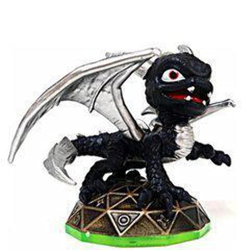 Skylanders Spyros Adventure LOOSE Mini Figure DARK Spyro SILVER Wings Includes Card Online Code