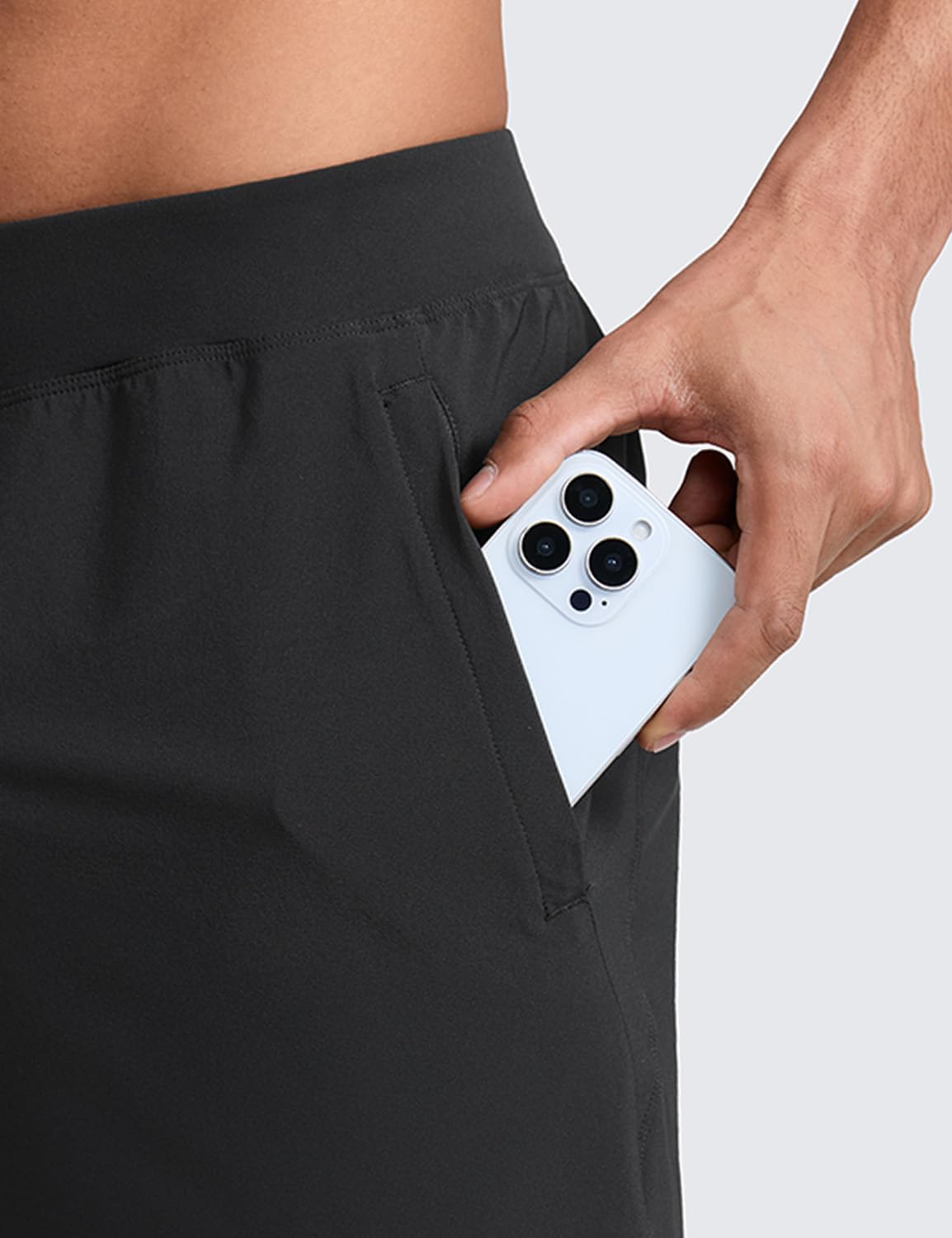 CRZ YOGA Men's Linerless Split Training Shorts 7" - Lightweight Quick Dry Soft Workout Running Athletic Gym with Pockets