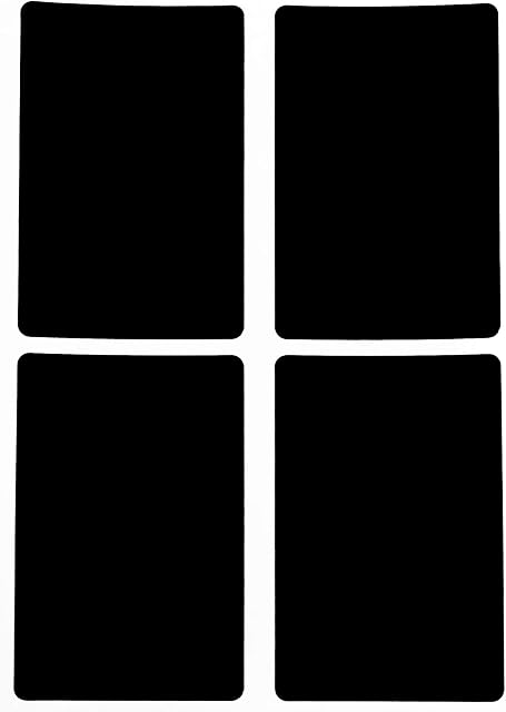 Royal Green Rectangular Inventory Labels Stickers 7.5 cm x 5 cm inches in Black (75mm x 50mm) - 200 Pack