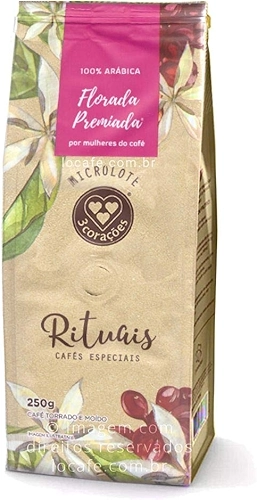 3 Corações Café Torrado e Moído Rituais Florada Microlotes, 250G