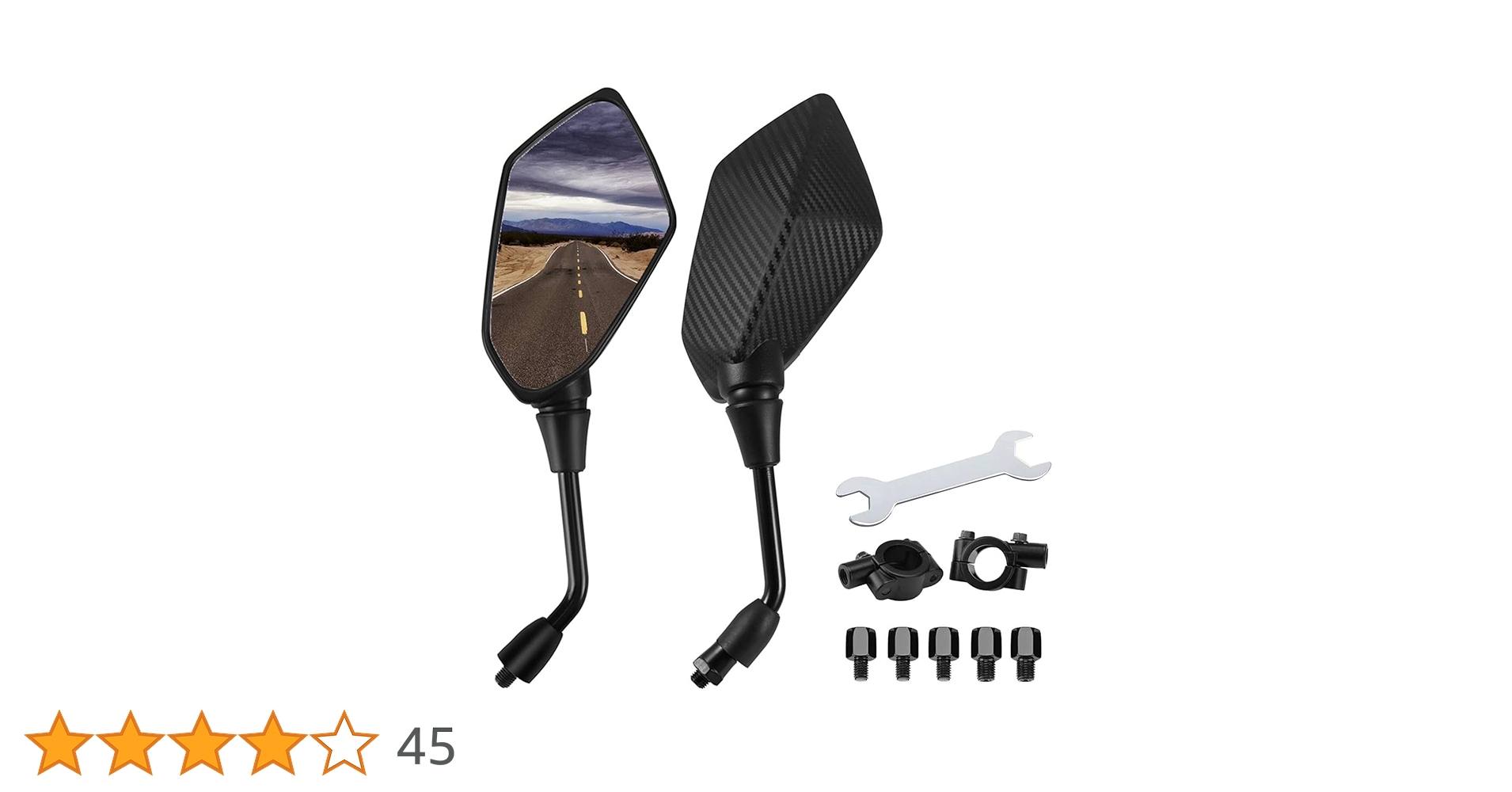 やまページ Amazon | MAKGAGAAI ハンドルバーミラー バイク左右セット