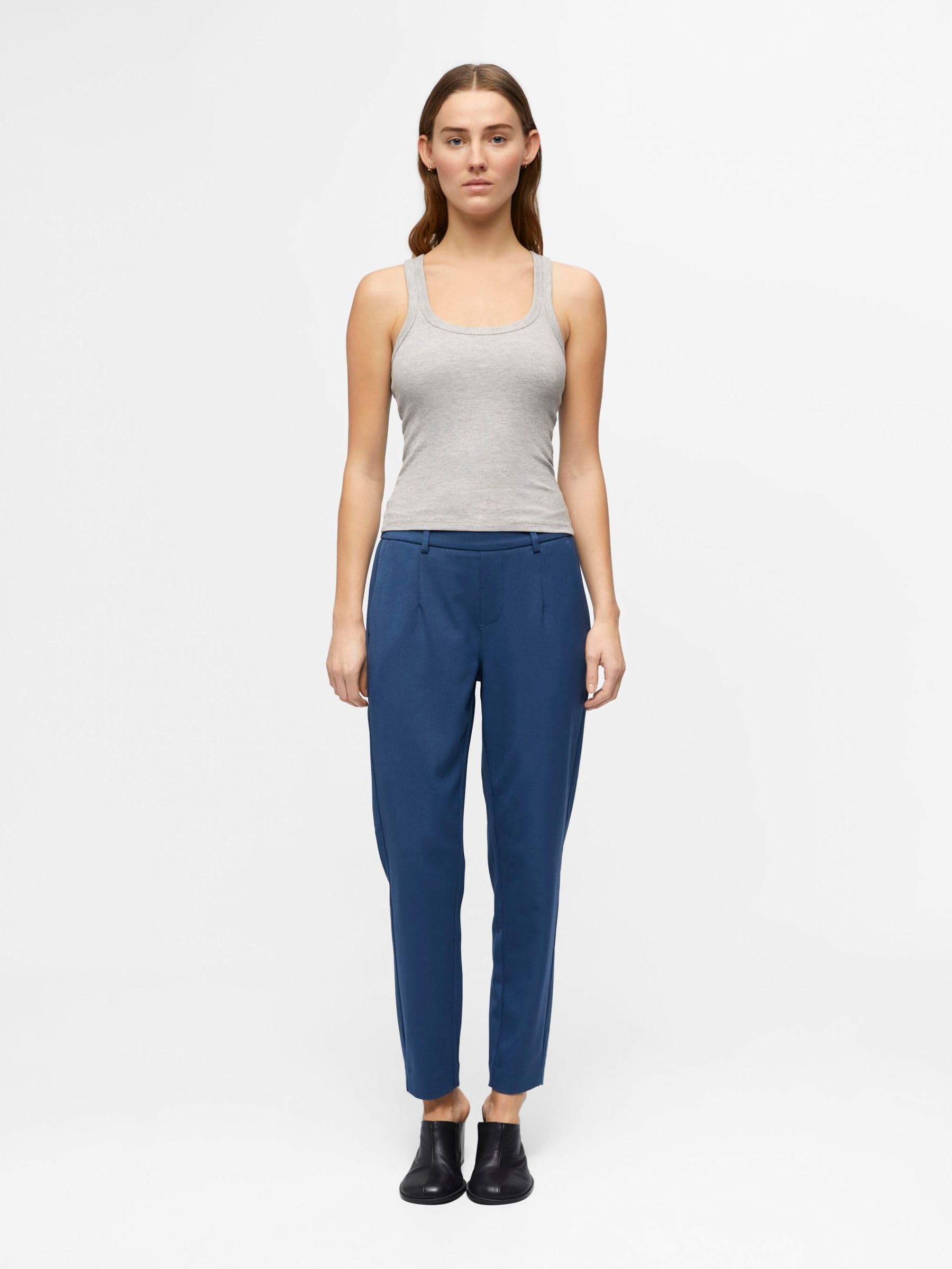Object Objlisa Slim Pant Noos - spodnie materiałowe Kobiety