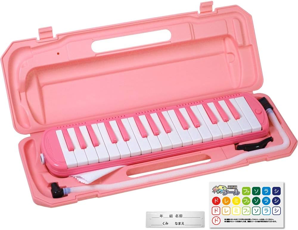 Kc キョーリツ 鍵盤ハーモニカ メロディピアノ 32鍵 サクラ P3001 32k Sakura ドレミ表記シール クロス Kc キョーリツ 鍵盤ハーモニカ メロディピアノ 32鍵 サクラ P3001 32k Sakura ドレミ表記シール クロス